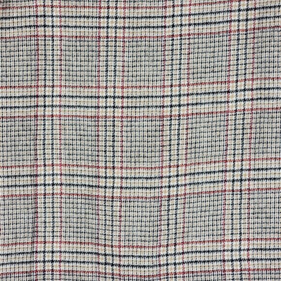 Talbots Tan Black Red Gold Plaid Wool Blend Pencil Skirt - 12P - Picture 6 of 6